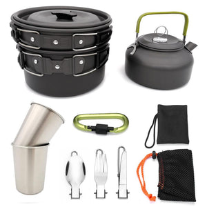 Experience Culinary Adventure with Luxury Camping Cookware Set