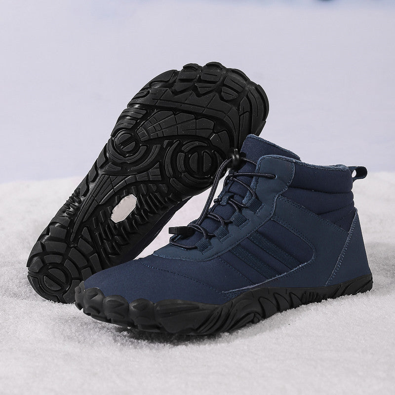 High Top Waterproof Snow Hiking Boots Warm Fleece Non Slip