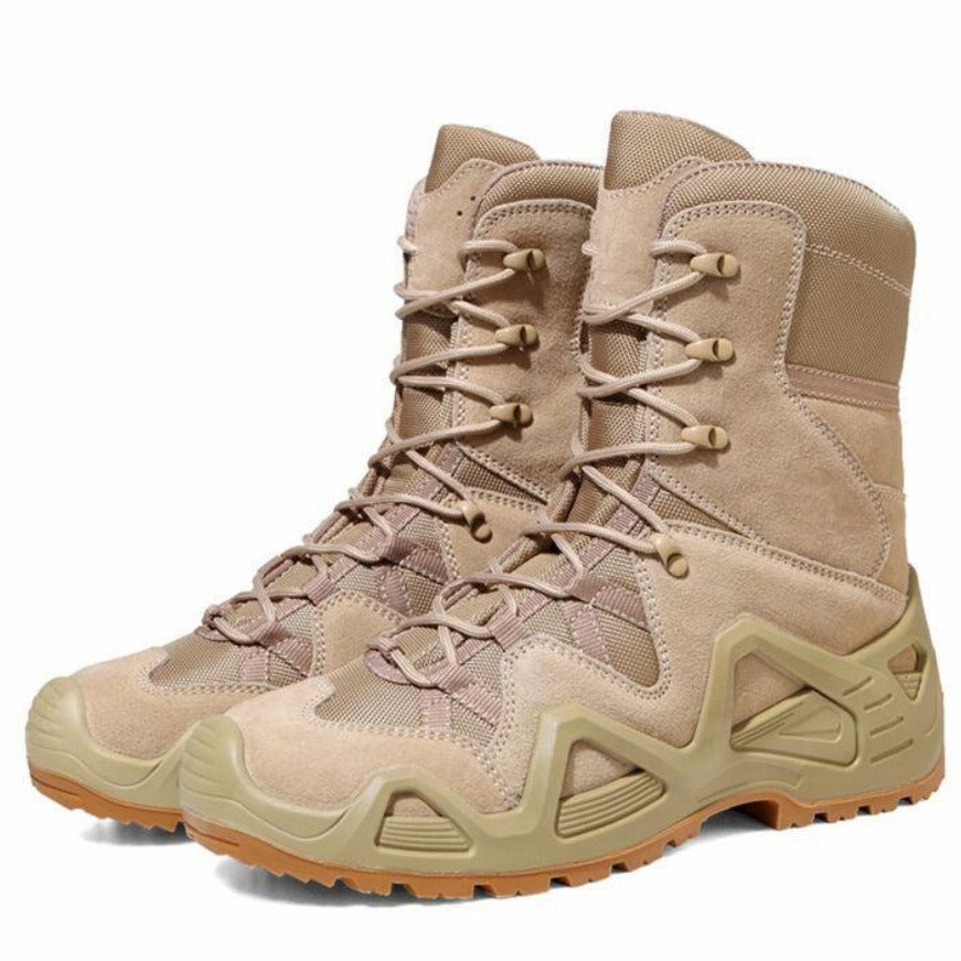 Mid High Top Military Style Hiking Combat Boots