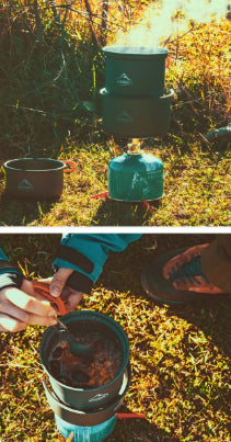 WideSea Outdoor Heat Efficient Camping Cookware Set