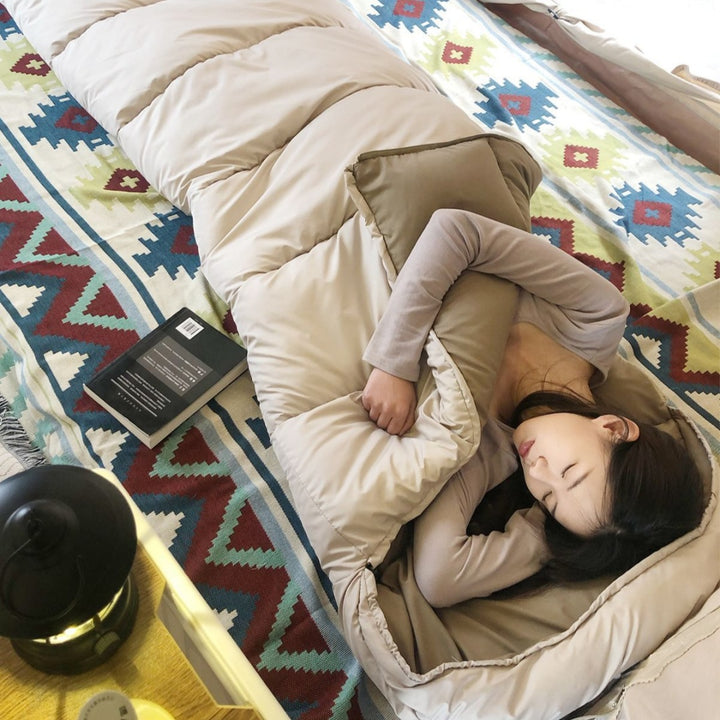 Thickened Waterproof Cotton Four Seasons Camping Sleeping Bag