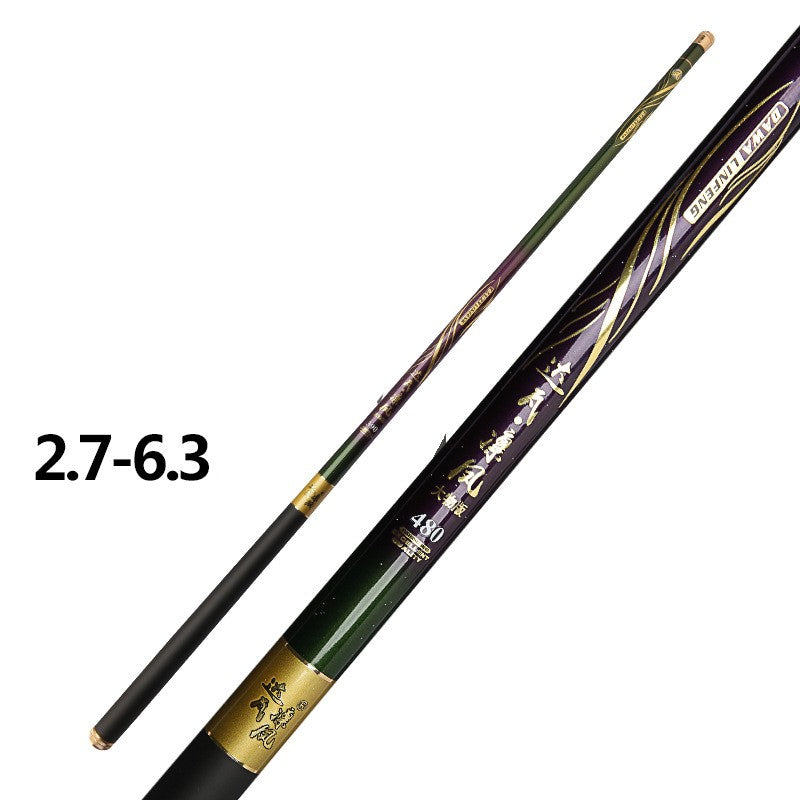 High Carbon 6H19 Tune Light Hard Fishing Rod Black Pit Short Pitch Rod