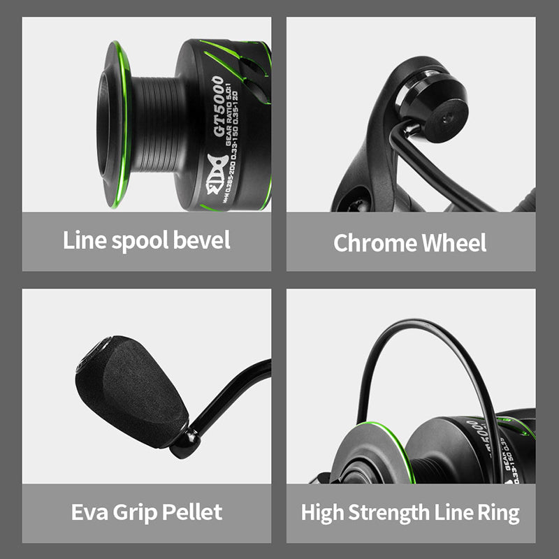 Full Metal Spinning Fishing Reel