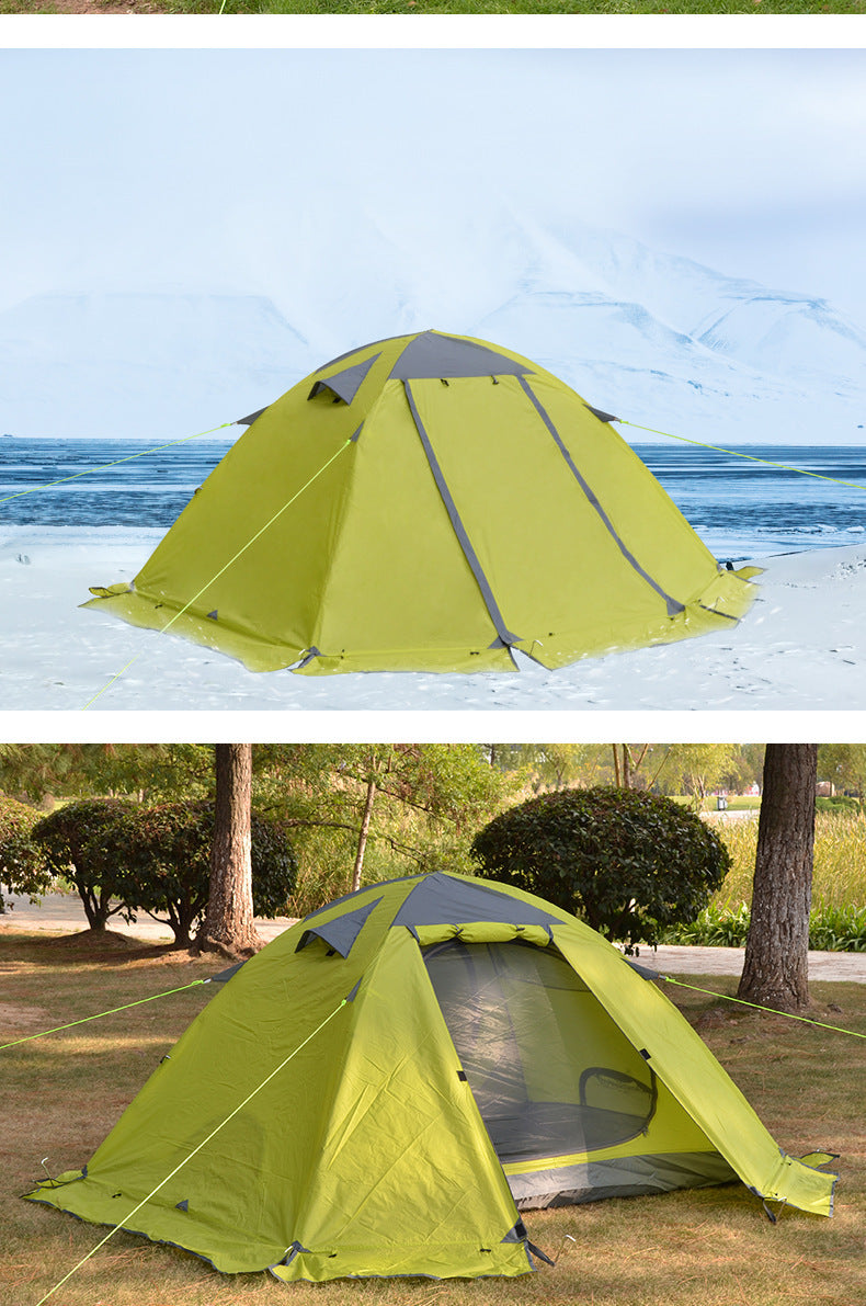 Desert Fox 2-Person Aluminum Camping Tent — Lightweight Outdoor Shelter for Couples & Backpackers