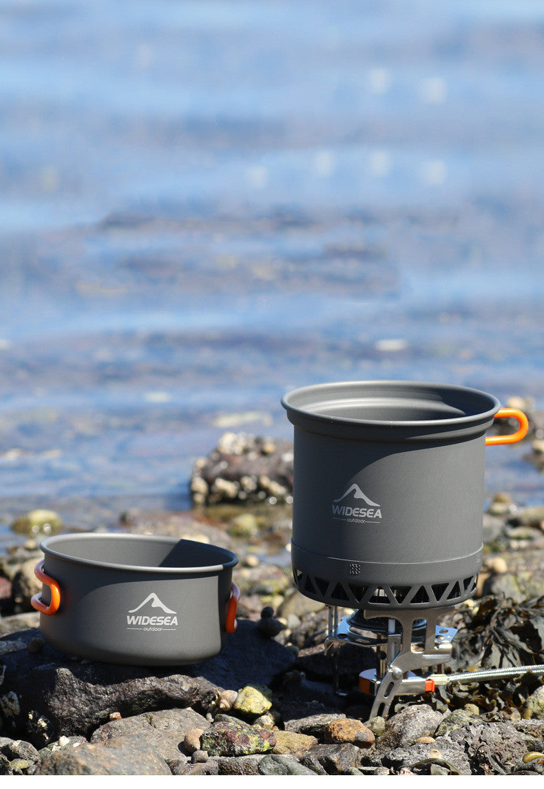 WideSea Camping Cookware Set Outdoor Travel Pot And Utensils