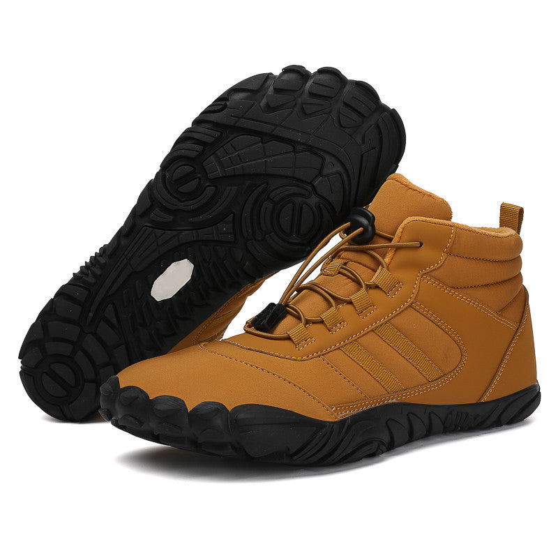 High Top Waterproof Snow Hiking Boots Warm Fleece Non Slip