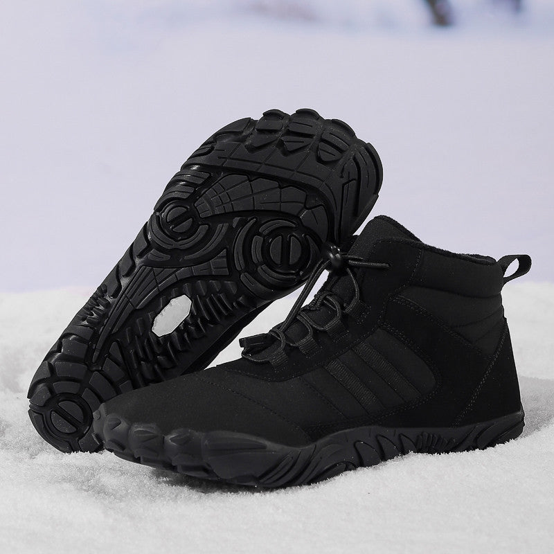 High Top Waterproof Snow Hiking Boots Warm Fleece Non Slip