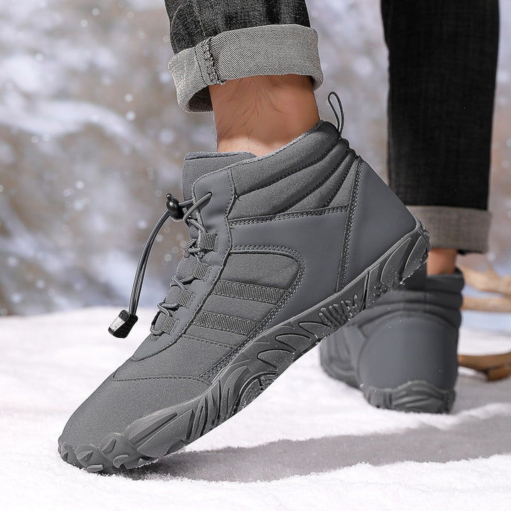 High Top Waterproof Snow Hiking Boots Warm Fleece Non Slip