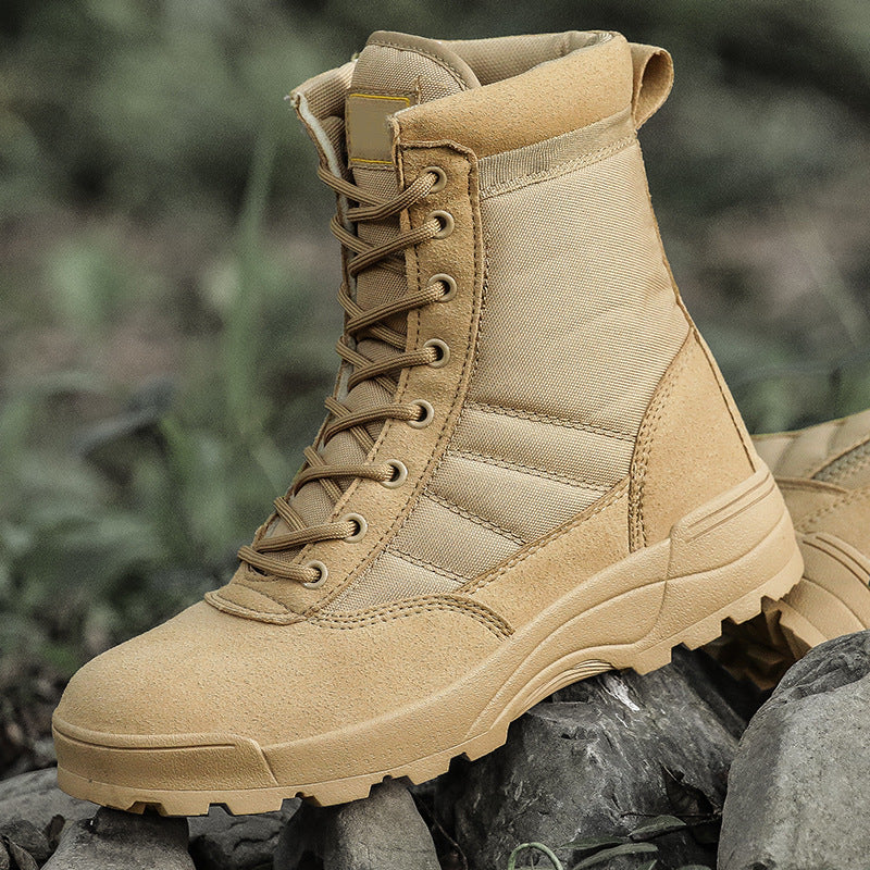 Men's Desert Combat Hiking Boots — Lightweight Tactical Outdoor Shoes for Trail & Field