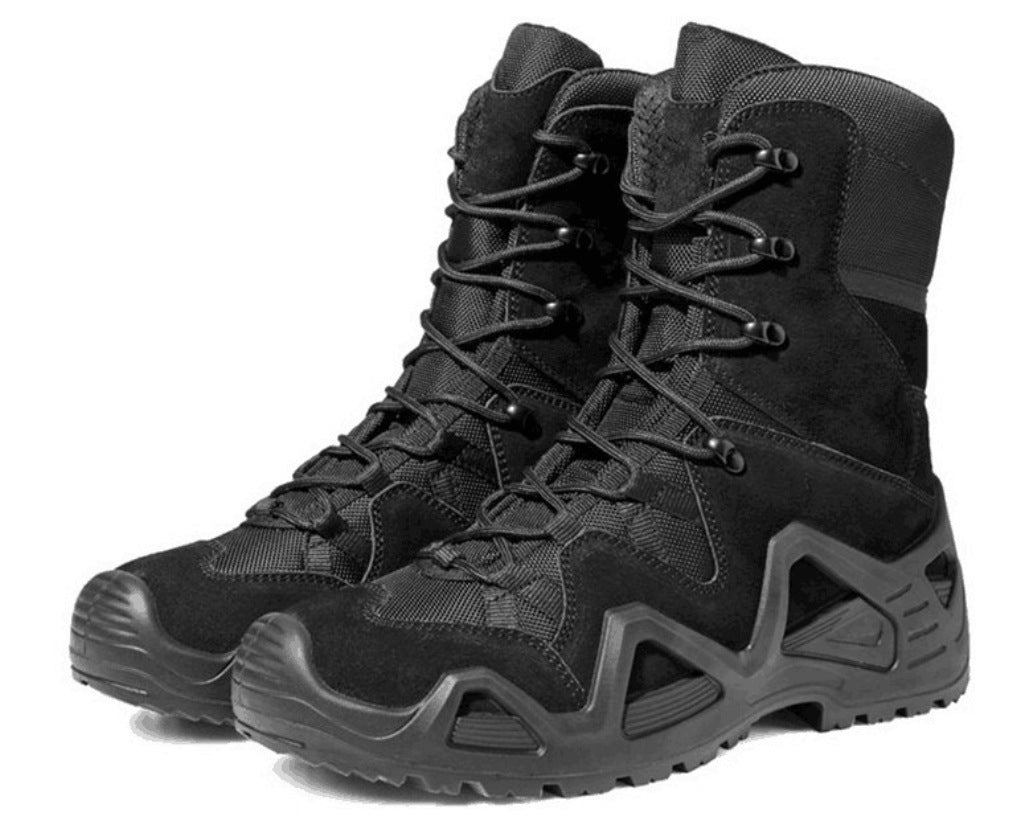 Mid High Top Military Style Hiking Combat Boots