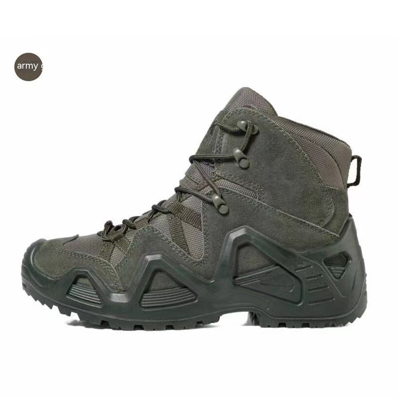 Mid High Top Military Style Hiking Combat Boots