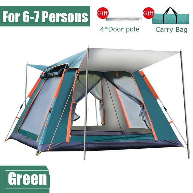 Automatic Pop Up Rainproof Beach Camping Tent Multi Person