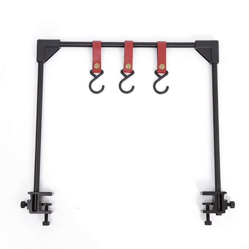 Adjustable Camping Table Rack With Pot And Stove Hooks