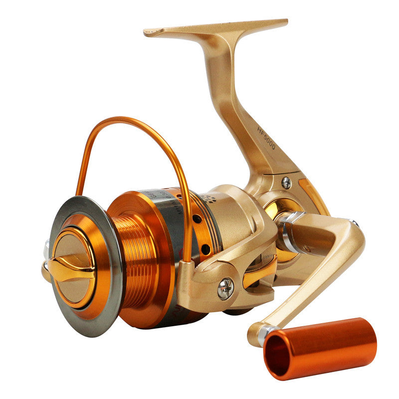 Metal Head Rocker Spinning Fishing Reel Sea Rod Wheel