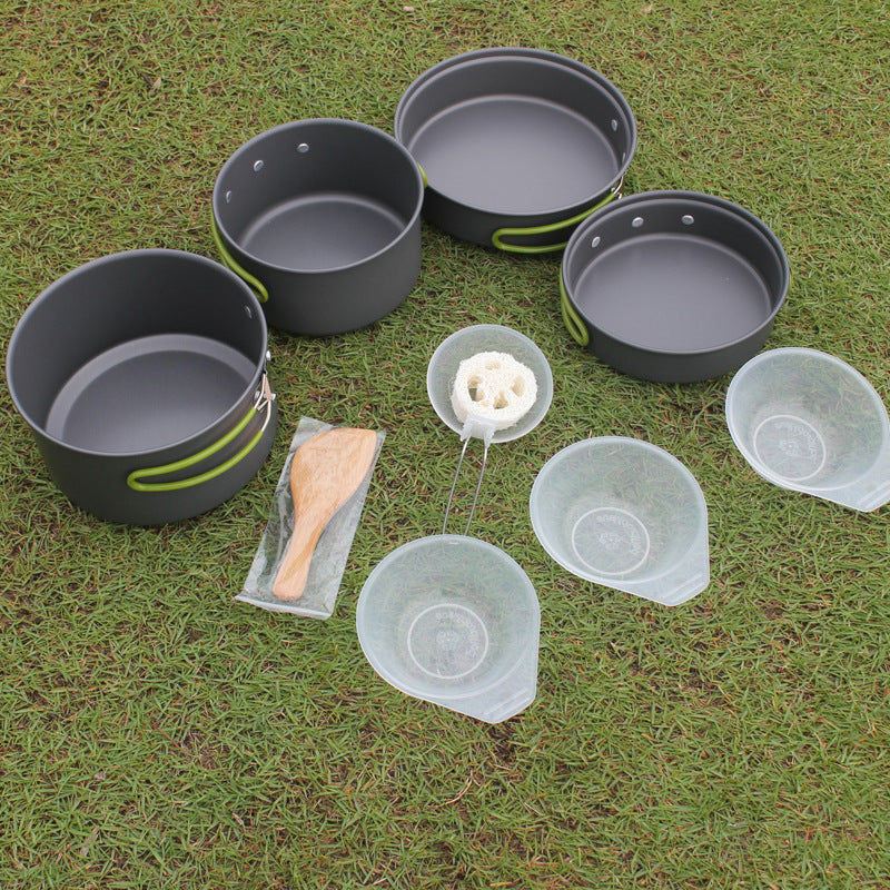 Portable Non Stick Camping Cookware Set For 2-3 People