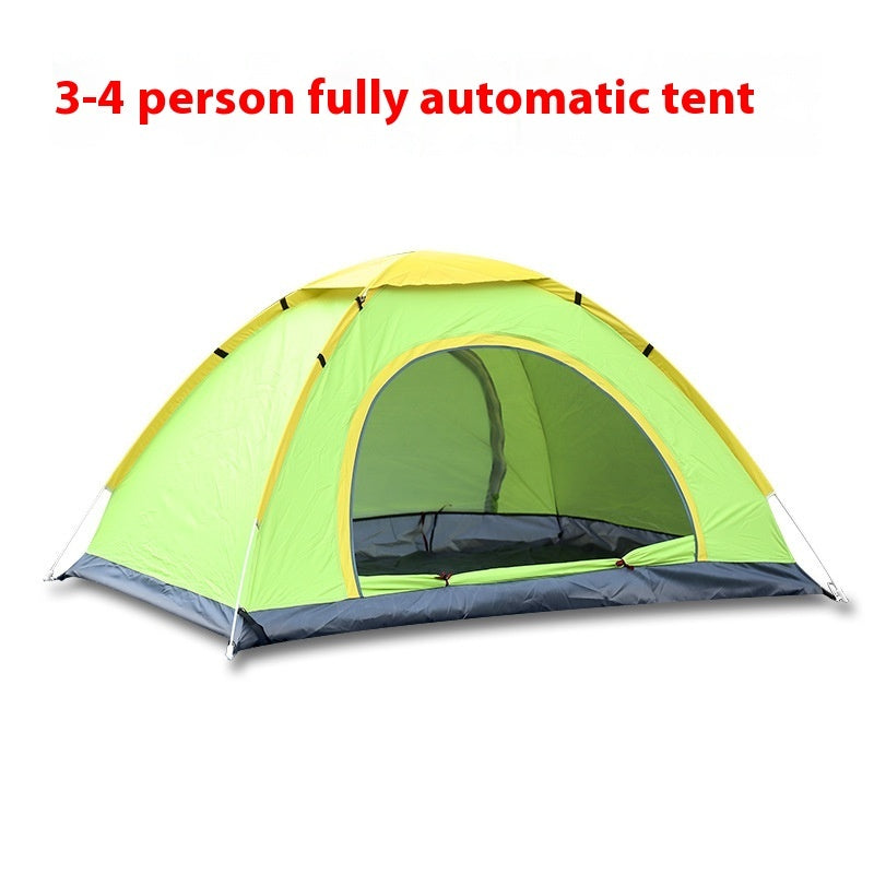 Automatic Double Multi-person Camping Double-door Tent