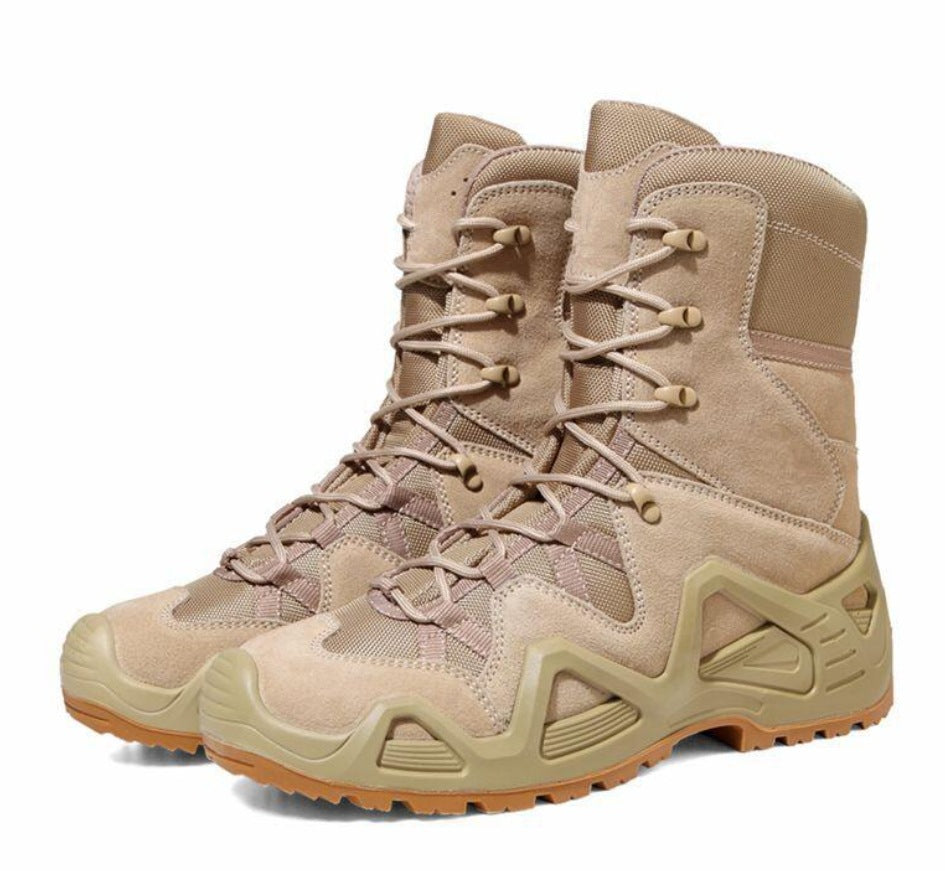 Mid High Top Military Style Hiking Combat Boots