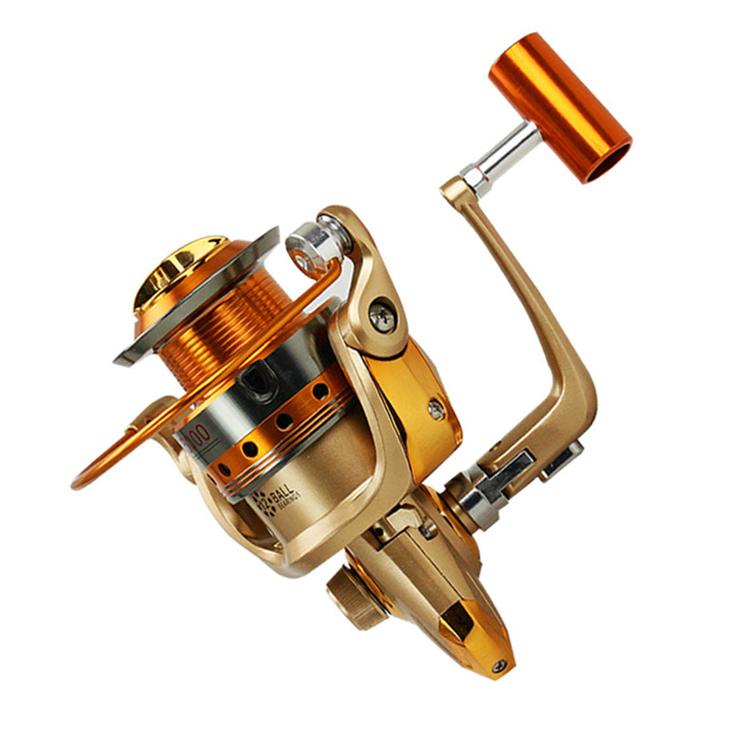 Metal Head Rocker Spinning Fishing Reel Sea Rod Wheel
