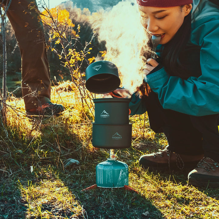 WideSea Outdoor Heat Efficient Camping Cookware Set