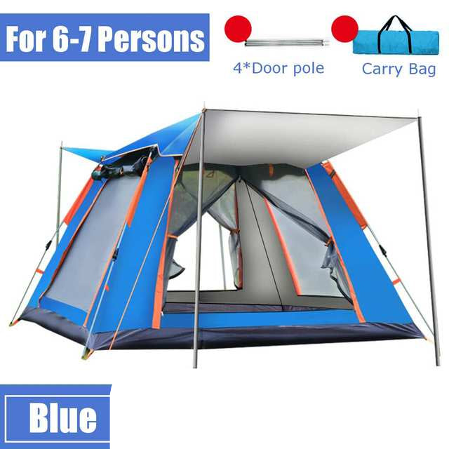 Automatic Pop Up Rainproof Beach Camping Tent Multi Person