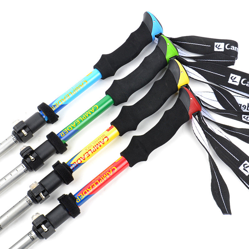 Lightweight 5-Section Folding Trekking Pole External Lock