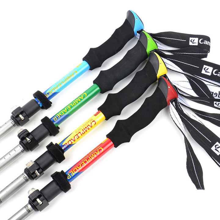 Lightweight 5-Section Folding Trekking Pole External Lock
