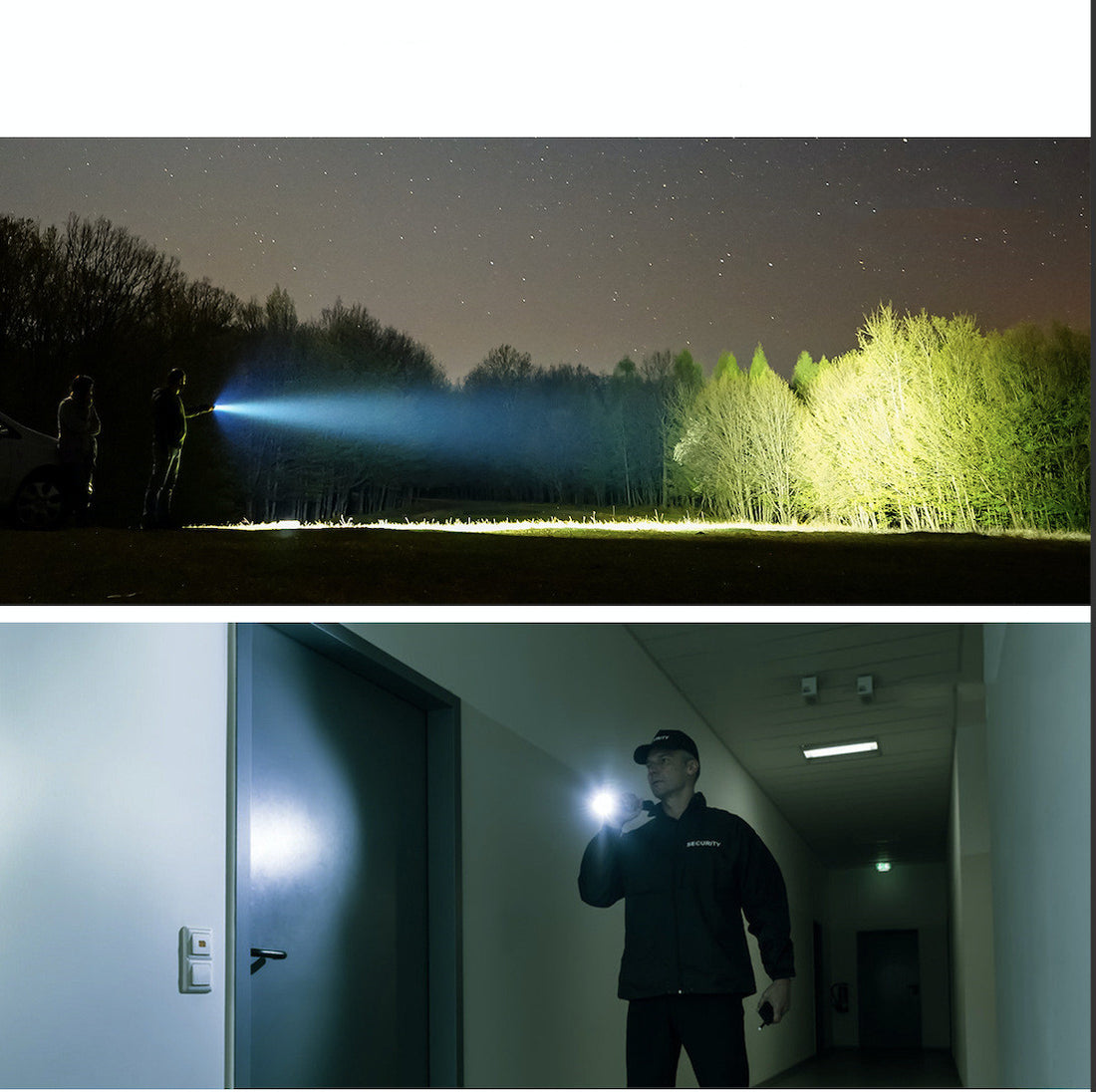 Rechargeable Waterproof Long Range Camping Flashlight With Compass