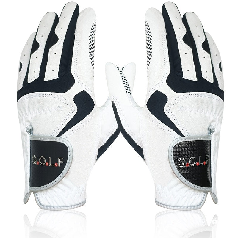 Men's Breathable Golf Gloves — Non-Slip Microfiber Grip Gloves for All Weather Play