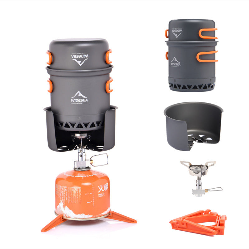 WideSea Outdoor Heat Efficient Camping Cookware Set