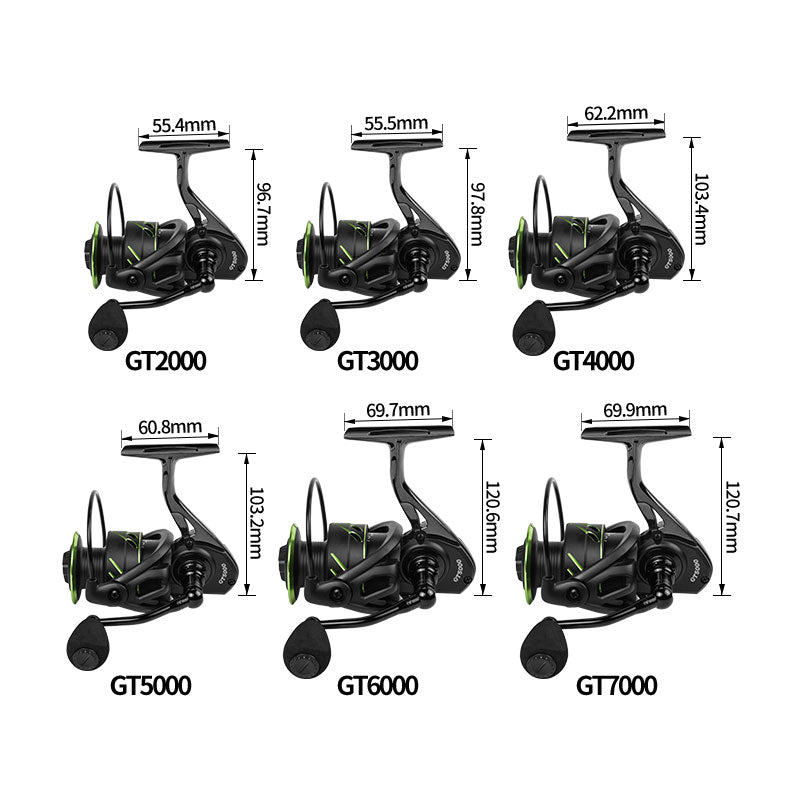 Full Metal Spinning Fishing Reel