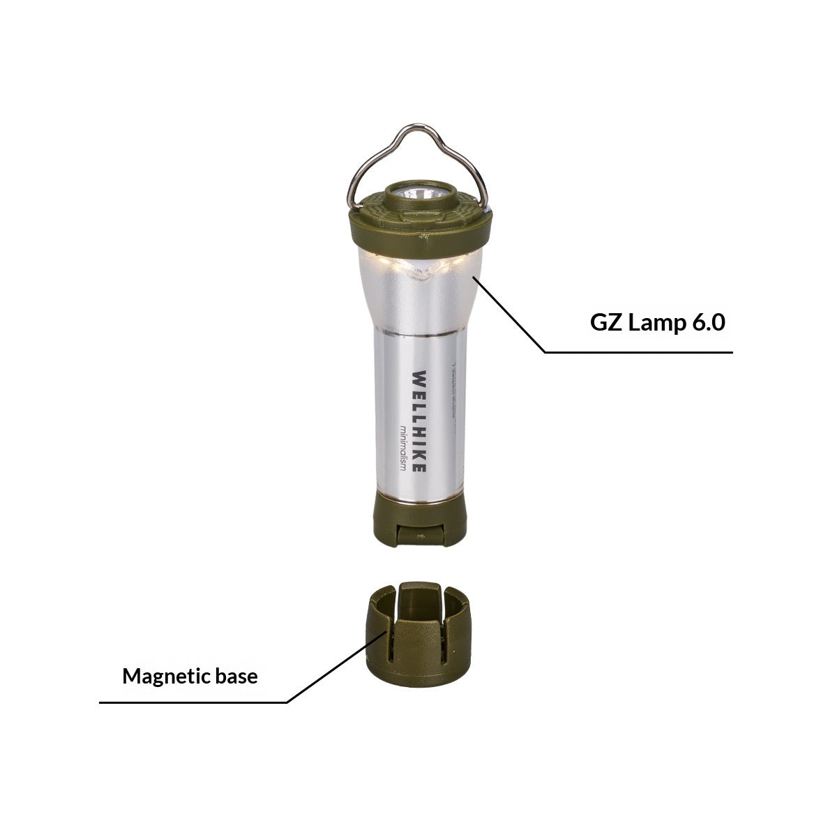 Outdoor Camping Flashlight With An Incandescent Bulb