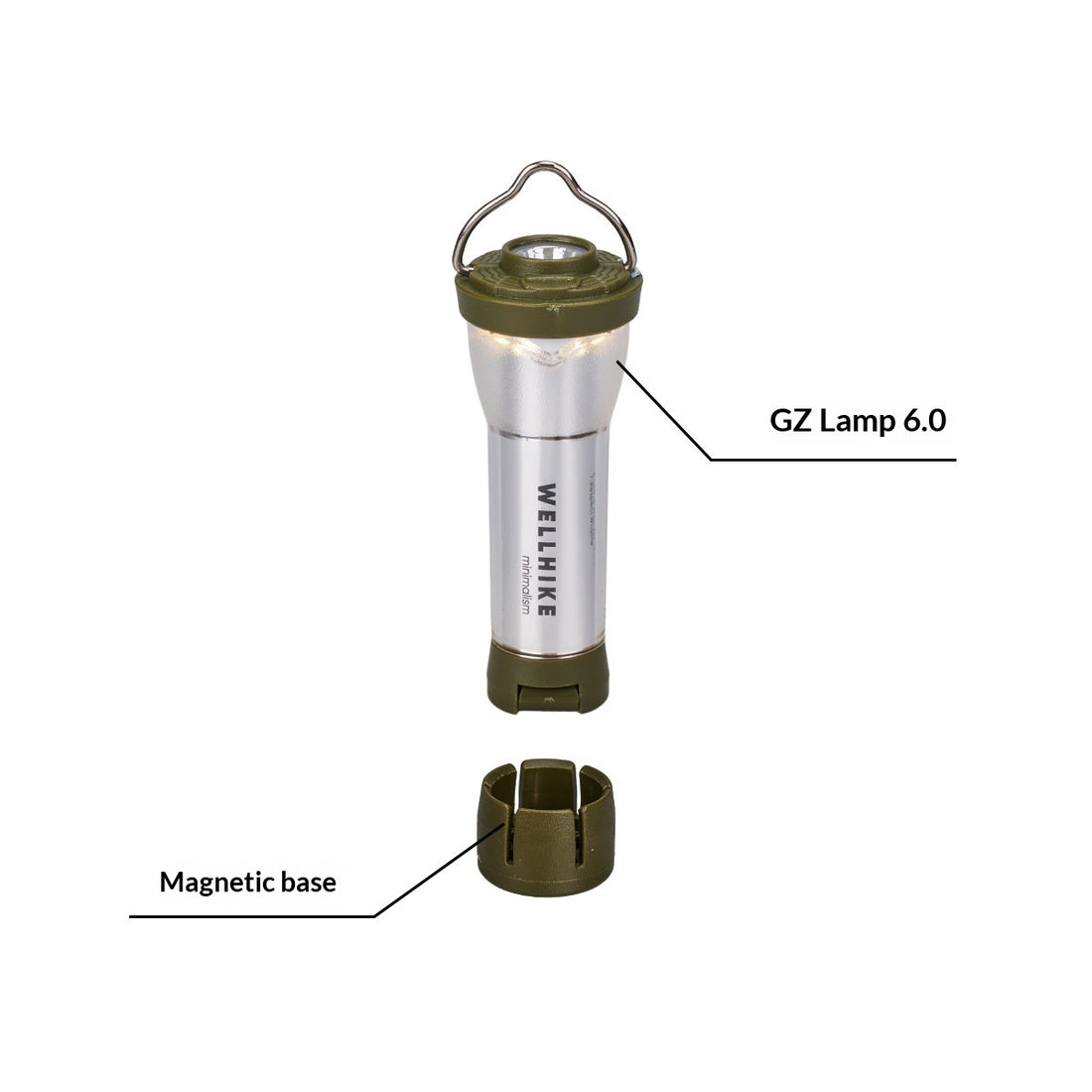 Outdoor Camping Flashlight With An Incandescent Bulb