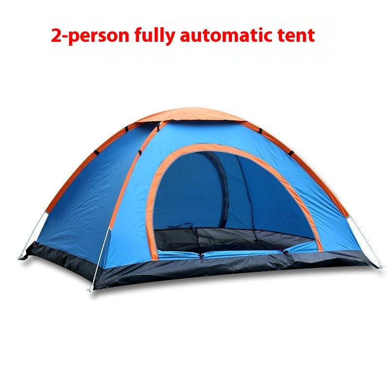 Automatic Double Multi-person Camping Double-door Tent