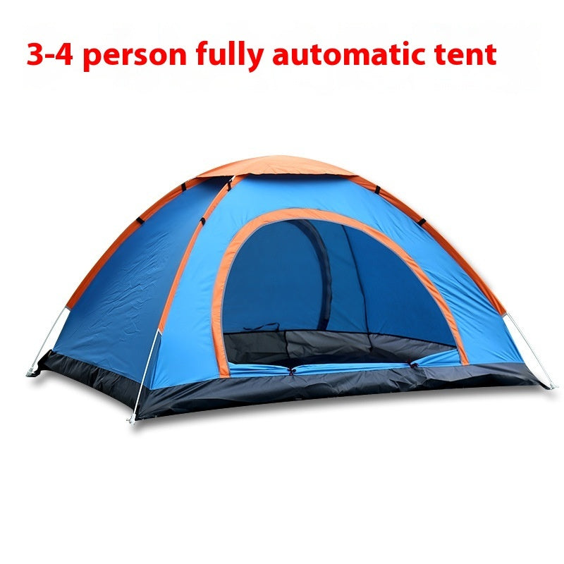 Automatic Double Multi-person Camping Double-door Tent