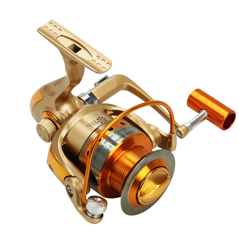 Metal Head Rocker Spinning Fishing Reel Sea Rod Wheel