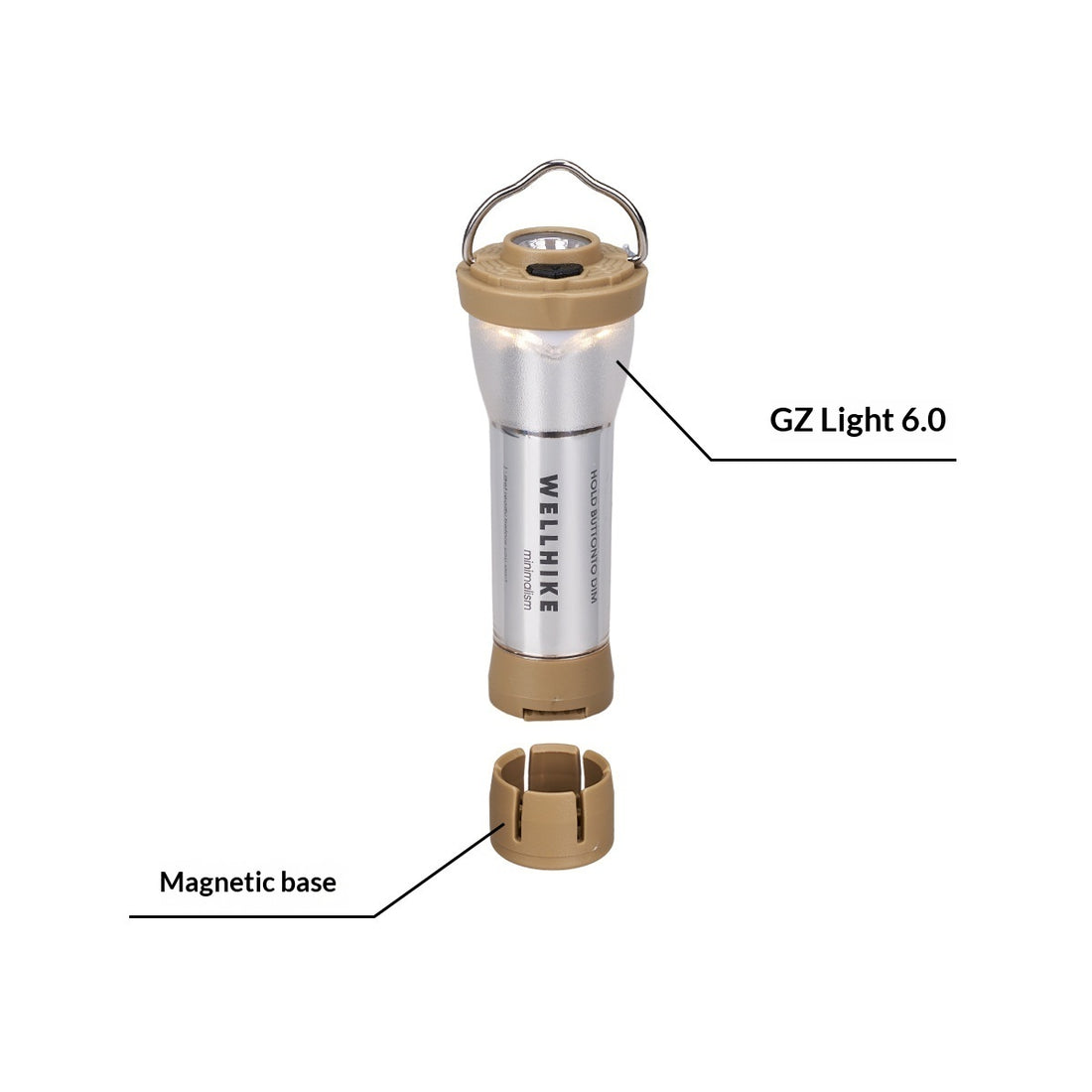 Outdoor Camping Flashlight With An Incandescent Bulb