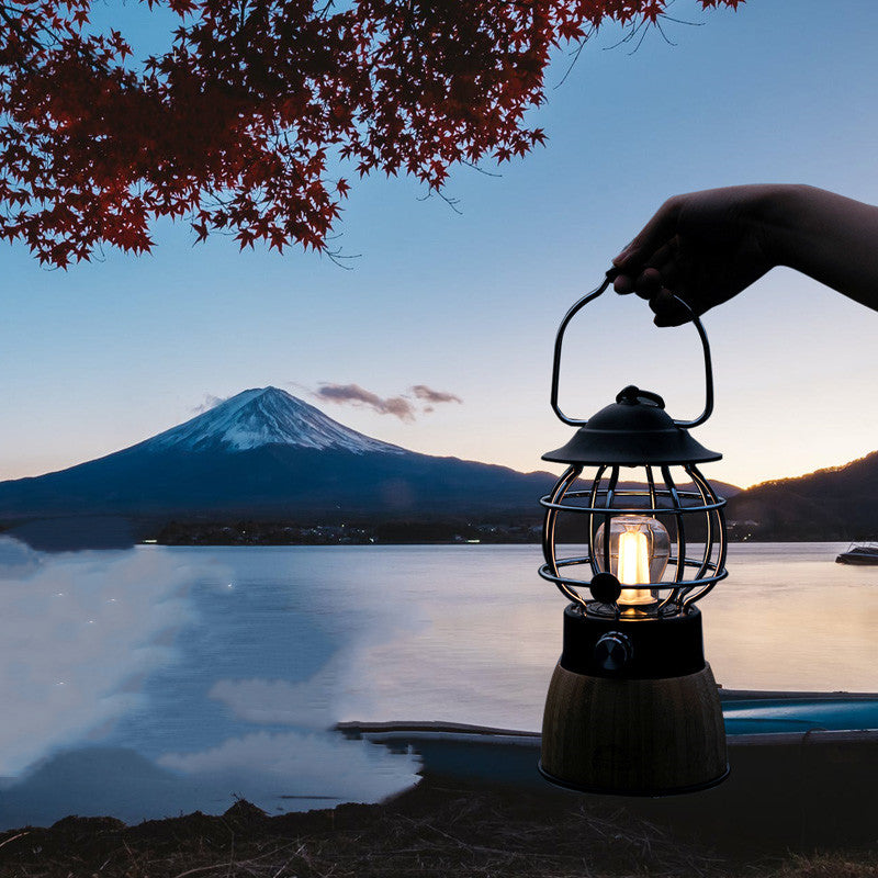 Retro Portable Lantern for Camping and Outdoor Adventures