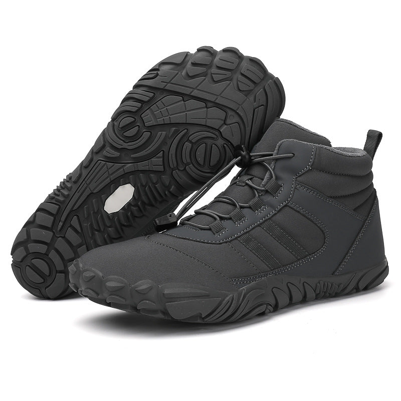 High Top Waterproof Snow Hiking Boots Warm Fleece Non Slip