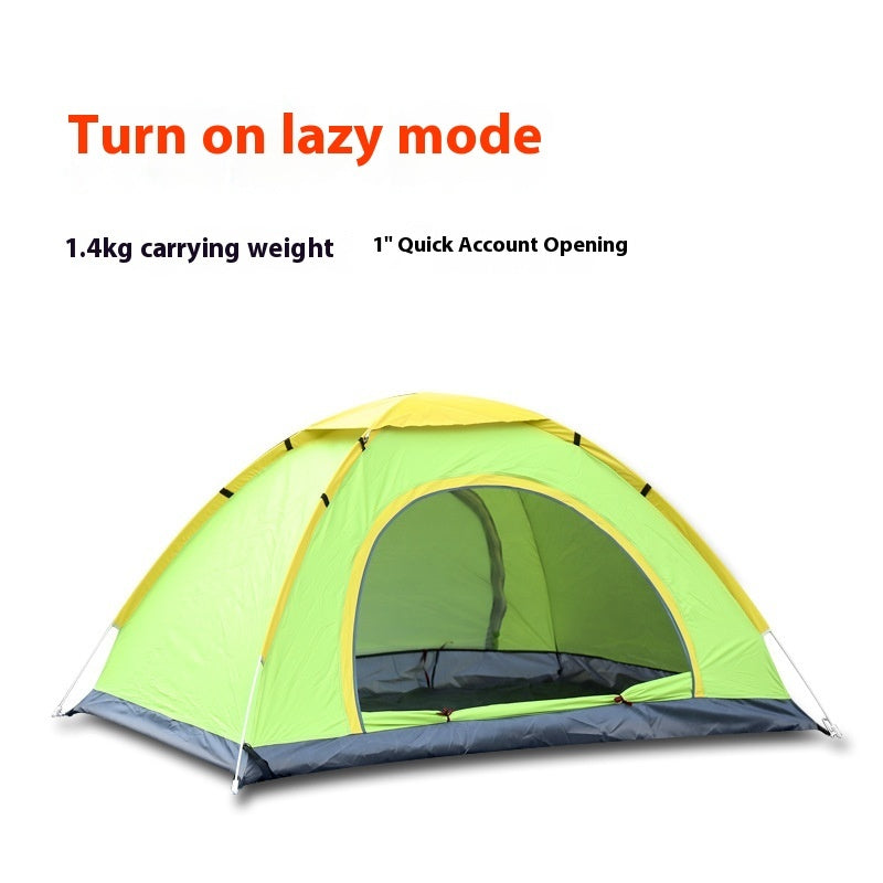 Automatic Double Multi-person Camping Double-door Tent