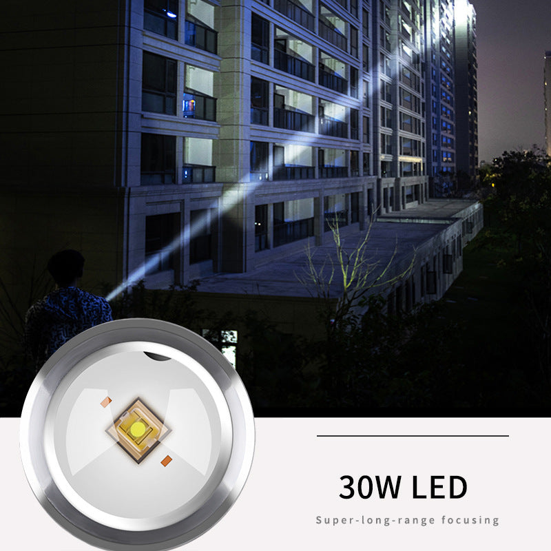 Rechargeable Waterproof UV LED Laser Camping Flashlight