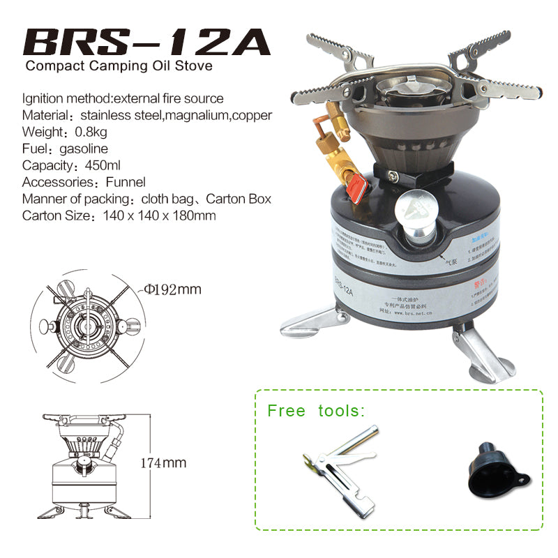 Heavy Duty Field Gasoline Camping Stove For Mountaineering