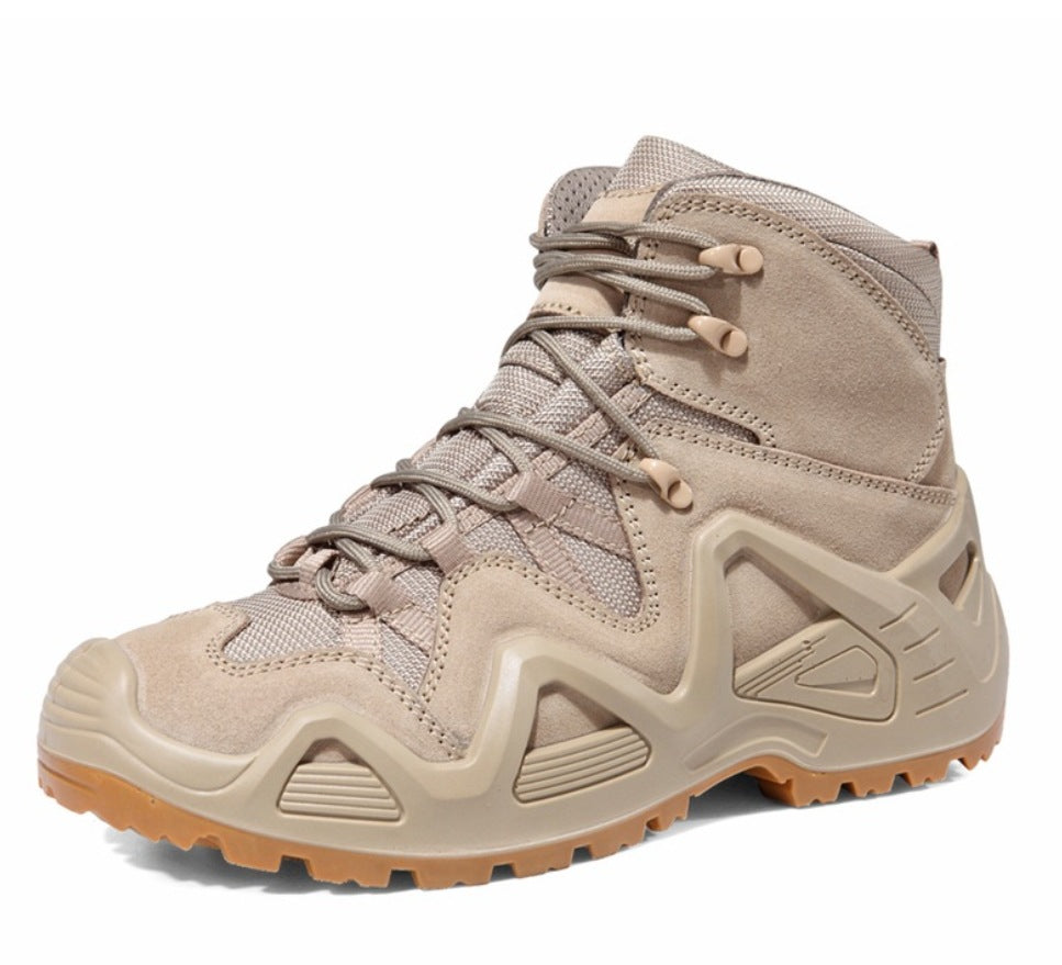 Mid High Top Military Style Hiking Combat Boots
